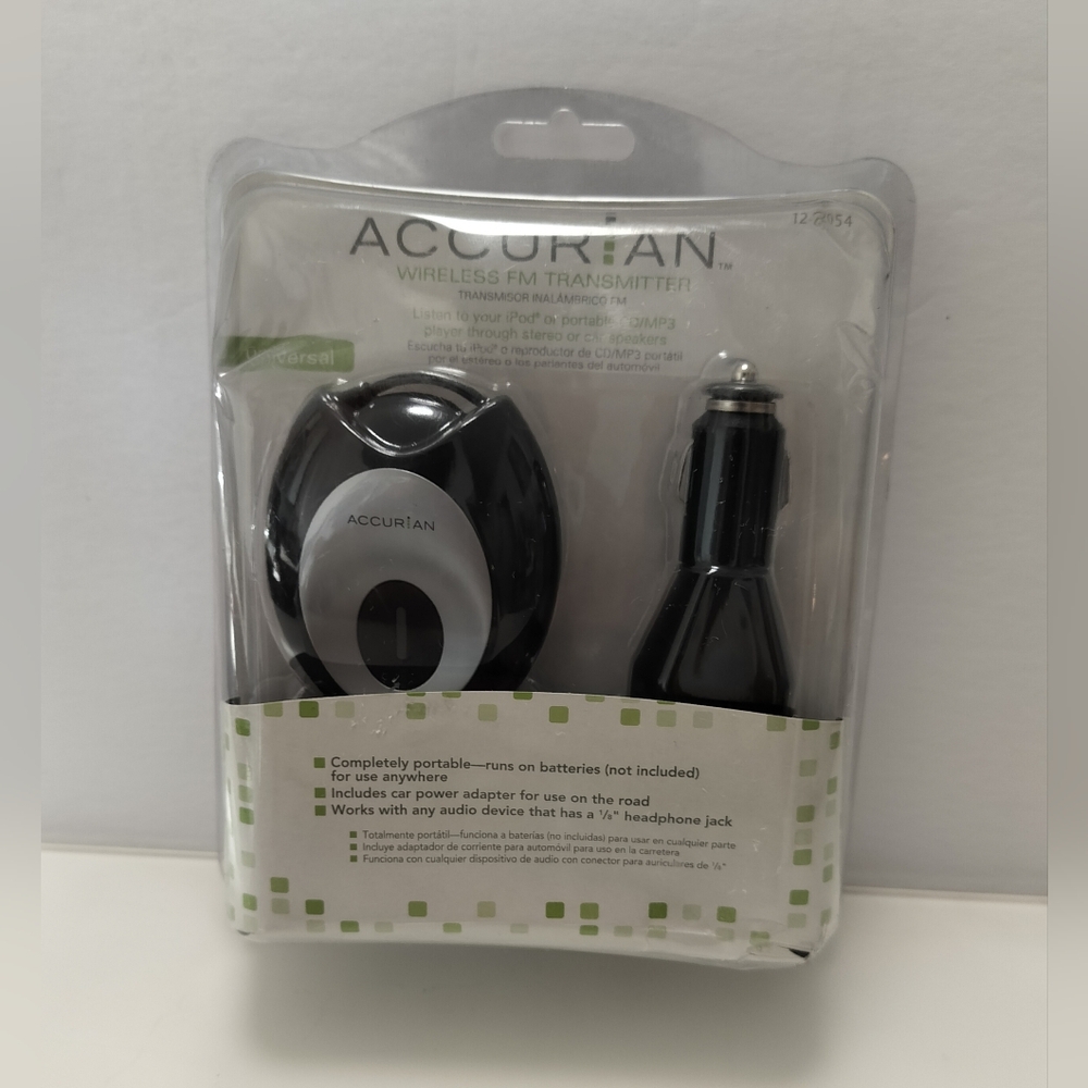 Black Wireless FM Transmitter